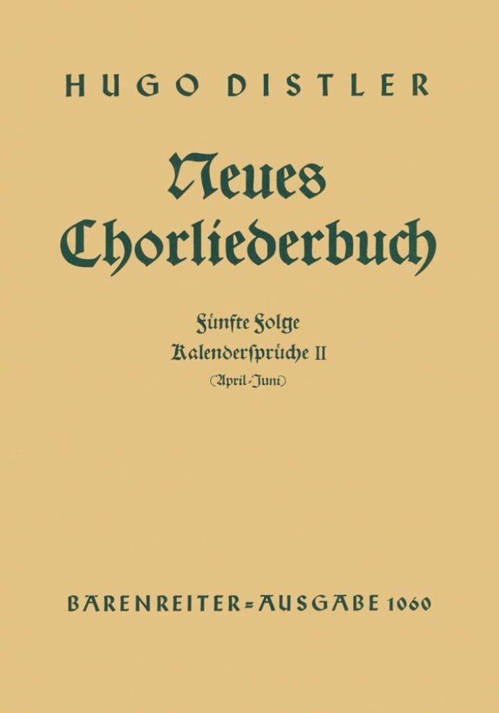 Kalendersprueche II (April -Juni).